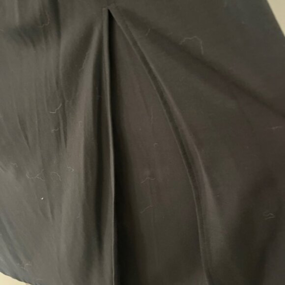 Never worn, Studio Park black maxi dress with large slit , side rouching size SP - Picture 4 of 4